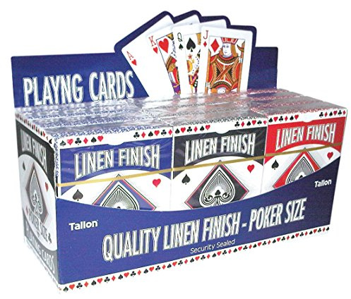 Tallon Spiele Leinen Finish Poker Größe Spielkarten