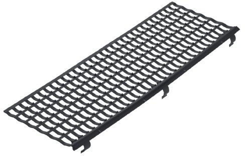 Dachrinnenschutz- und Laubfangstreifen 0768600100000000000099 Befestigungsmittel DIY, Schwarz