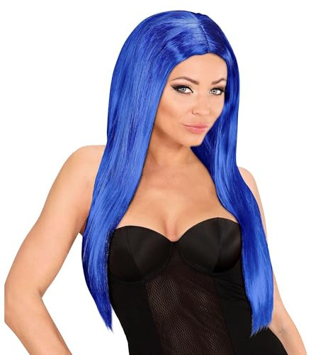 W WIDMANN MILANO Party Fashion 06758 - Perücke Glamour, blau, Every Night Party Fashion, Karneval, Mottoparty
