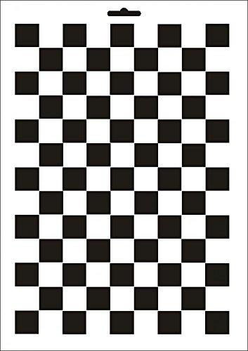 UMR-Design W-180 Chessboard Wand/Textilschablone Grösse A4