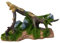 Large Artificial Tree Root Branch & Rocks with Moss Aquarium Fish Tank Ornament 31cm Long | Artificial Resin Ornament Safe for Fish, Turtles & Reptiles Aquascape Decor