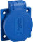 Schneider PKS51B Schukosteckdose, blau, 2P+E, 10/16A, 250 V, für De, IP54, 50x50mm