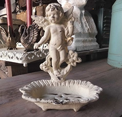 Unbekannt Bad SEIFENSCHALE Engel Shabby ANTIK LANDHAUSSTIL GUSSEISEN BADDEKO Badezimmer