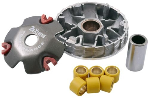 Variateur 2EXTREME RACING - Compatible 50 cm³ GY6 Chine 4 temps - Tuning pour scooters - Poids 16 x 13 mm avec 5,5 grammes - Pièces détachées pour scooters chinois