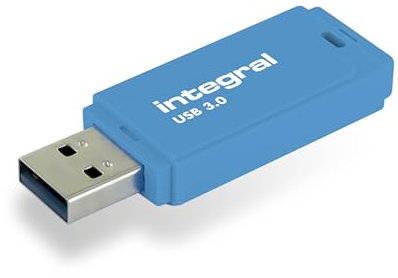 Integral 128GB Neon Blue USB 3.0 Gen 1 Flash Drive