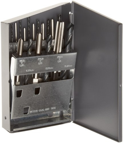 M3-M10 Kombi Bohrer Gewindebohrer 1/4 HSS Schraube Sechskantschaft Senker Werkzeuge Maschinengewindebohrer Set für Holz Kunststoff Dünnes Aluminium, Nicht für Hartes Metall, 6 Stück (Style 02)