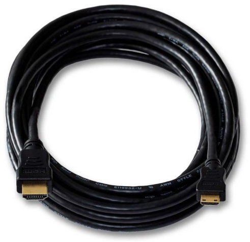 SvediTec Cavo HDMI adatto per fotocamera digitale Canon EOS 5D Mark III – Mini C – contatti placcati oro – Lunghezza 5 m