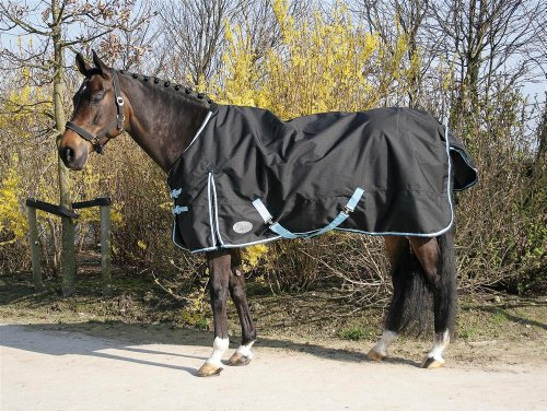 Harry's Horse Thor deken 0 Grams met Fleece Lining zwart, Größe:115cm