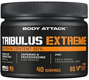 Body Attack Tribulus Extreme, 80 Kapseln, 1er Pack (1 x 94 g)