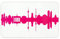 44spaces Original Berlin Frühstücksbrettchen Skyline in pink Design-Brett aus Melamin, spülmaschinenfest, 23,5x14,5cm