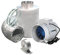 Blauberg Kit Aspirazione Aria + Filtro a Carboni Anti Odore Ø 12,5CM - Portata 280 m3/h