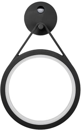 Lucande LED Wandleuchte außen Mirco mit Bewegungsmelder (spritzwassergeschützt (Modern) in Schwarz aus Aluminium (1 flammig,) - Wandlampe für Außenwand/Hauswand Haus Terrasse und Balkon