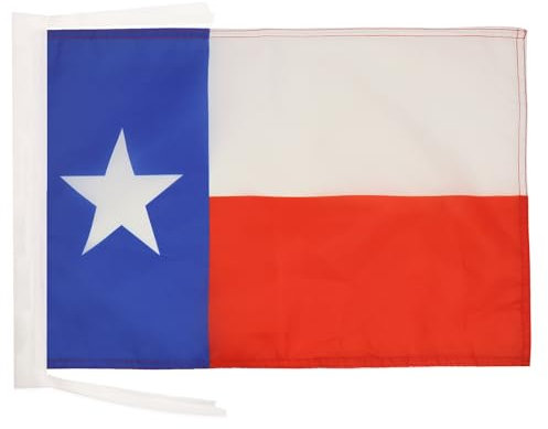 BANDERA de TEXAS 45x30cm - BANDERINA AMERICANA DE TEXAS - EE.UU 30 x 45 cm cordeles - AZ FLAG