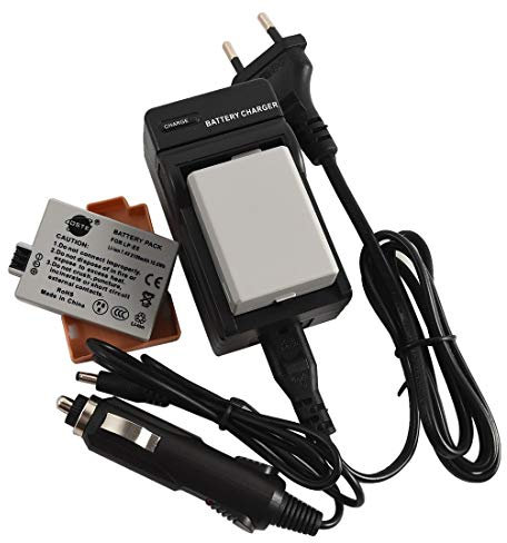 DSTE（2-Pack） Ersatz Batterie und DC27E Reise Ladegerät Compatible für Canon LP-E5 EOS 450D 500D 1000D Kiss F X2 X3 Rebel XS XSi T1i Digital Kamera