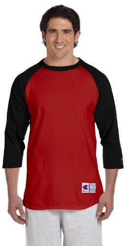 Champion Herren Raglan Baseball T-Shirt - - Mittel