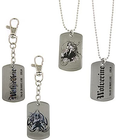 Wolverine Dog Tag Pendentif et porte-clés Coffret