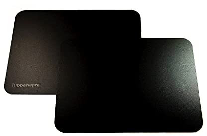 TUPPERWARE Schneidbrett SchneidFlex (2) schwarz D179 rutschfest flexibel Flexibrett