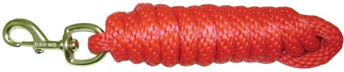 Hamilton 5/8 x 10' Poly Horse Lead Rope with Bolt Snap, Red