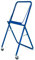 DEMA Papierrollenhalter Metall blau, Spender Putzpapier, Industriepapier, mobil, robust, mit Abreißschiene für Werkstatt, Industrie, Hobbyraum