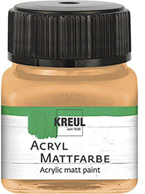 KREUL 75273 - Acryl Mattfarbe, make up im 20 ml Glas, cremig deckende, schnelltrocknende Farbe auf Wasserbasis, für viele verschiedene Untergründe geeignet