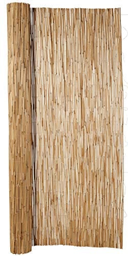 Hiss Reet® Schilf Sichtschutz, Schilfrohrmatte Exklusiv I Perfekter Windschutz & Sichtschutz für Balkon, Zaun & Garten I Verschiedene Größen (100 x 300 cm)