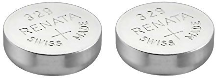 Batterie per orologio Renata 329 Swiss Made all'ossido di argento 1.5V - Conosciuta anche come SR731SW, V329, D329, GP329, 329 - Confezione da 2