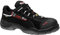 ELTEN Sicherheitsschuhe SENEX Pro GTX ESD S3, Herren, Textil, Kunststoffkappe (leichter als Stahlkappe), leicht, sportlich, Schwarz/Rot, Größe: 43