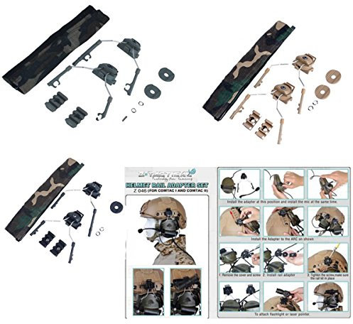 Z-Tactical Helmet Rail Adapter Set For COMTAC I/II Headset