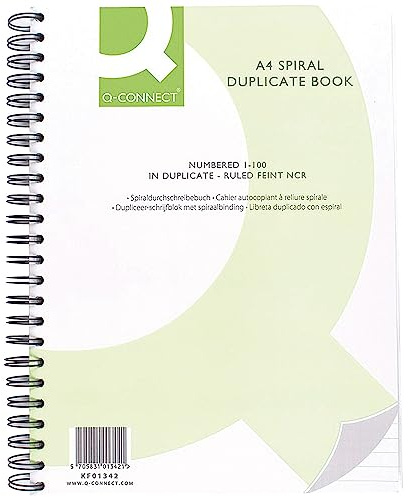 Q Connect Spiraldurchschreibebuch A4