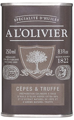 A l'Olivier - Olivenöl mit Steinpilzen & Trüffel - 25 cl