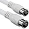 F-Quick SAT Anschlusskabel 5,0 Meter 2x geschirmt F-Stecker (Quick) > F-Stecker (Quick) (vollständig geschirmt) SAT weiß F-Quick-F-Quick 100db