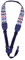 Rayzm Tracolla Clip-on per Ukulele, Tracolla per Ukulele con Motivo Stile Boheme, Imbragatura per Collo in Cotone Regolabile per Ukulele, Senza Bottoni, Senza Viti