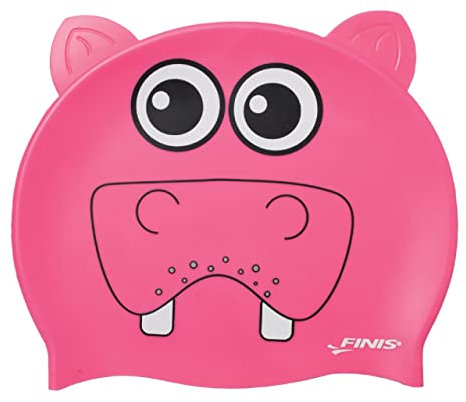 Finis Hippo, Cuffia da Nuoto Unisex Bambino, Multicolore