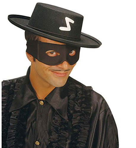 NET TOYS Schwarze Zorro Maske Banditen Zorromaske Banditenmaske Faschingsmaske Karnevalsmaske Augenmaske Zorromaske