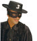 NET TOYS Schwarze Zorro Maske Banditen Zorromaske Banditenmaske Faschingsmaske Karnevalsmaske Augenmaske Zorromaske