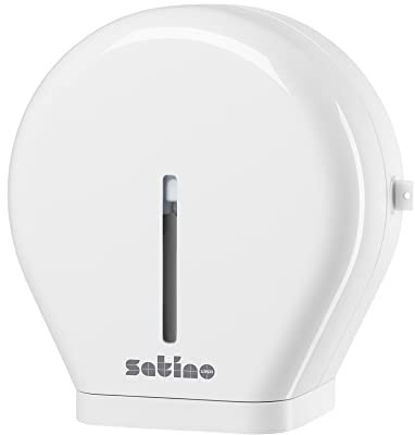 Satino by WEPA Spender für Jumborollen Toilettenpapier I weiß I 331040 I JT2 I Wandmontage I für Toilettenpapier Großrollen : Amazon.de: Gewerbe, Industrie & Wissenschaft