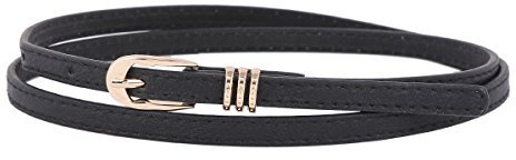 Damara Damen Multifarbe Dornschließe Modern Hüftgürtel,Schwarz