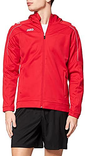 JAKO Herren Kapuzenjacke Classico, Rot, M