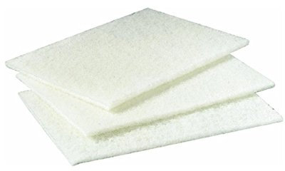 3 M Comercial 98 Scotch-Brite 6 x 9 Blanco Light Duty Almohadilla de Limpieza