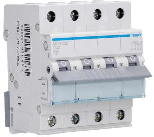 Hager MCN432 LS-Schalter 4P 6kA C 32A 4M Schraubtechnik