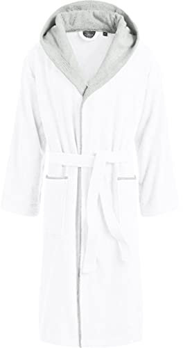 Egeria Cairo white Bademantel Schalkragen Größe L für Damen und Herren