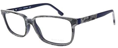 Diesel DL5173 092 -55 -16 -145 Diesel Brillengestelle DL5173 092 -55 -16 -145 Rechteckig Brillengestelle 55, Grau