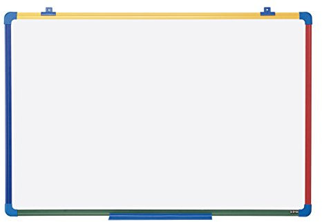 Bi-Office Schoolmate Whiteboard Lacquered Steel, 60 x 45 cm, White Surface, Plastic Frame