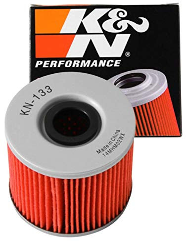 K&N Powersports Ölfilter - Kartusche 72x63mm kompatibel mit Suzuki (KN-133), Rot