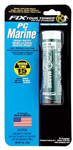 PC Products 25567 PC-Marine Moldable Epoxy Putty, 2 oz Stick, White