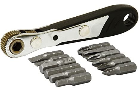 Rolson 28910 13 pc Offset Ratchet Screwdriver Set