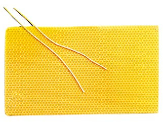 3 Stück Wabenplatten Bienenwachs-Platten Kerzen Bastel-Set