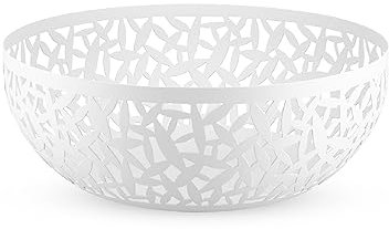 Alessi | Cactus! MSA04/29 W - Frutero Decorado, Acero Inoxidable y Resina Epoxi, Blanco