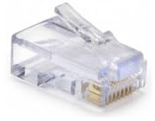 Platinum 202016J EZ-RJ45 Cat 6 Connector and Strain Relief Combo Kit, 50-Pieces