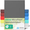 etérea Jersey Spannbettlaken 140x200-160x200 cm Anthrazit für 15-25 cm Steghöhe 100% Microfaser - Oekotex Bettbezug Matratzen Bezug - Bettlaken 140x200cm - 160x200cm Grau